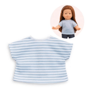 Ma Corolle Gestreept T-shirt grijs - Corolle 210790